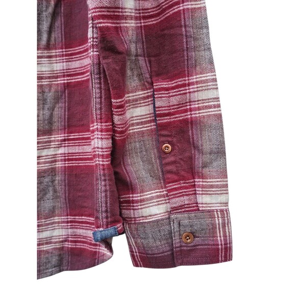 Outerknown Shirt Mens Large Transitional Slub Flannel Plaid Lumberjack Cozycore - Picture 15 of 16
